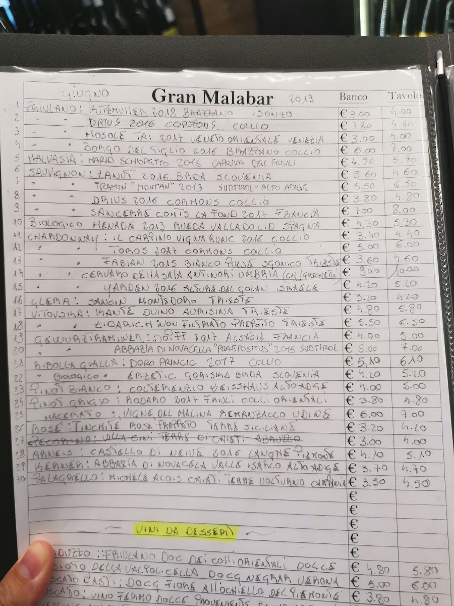 Gran Malabar Menu - Image 3